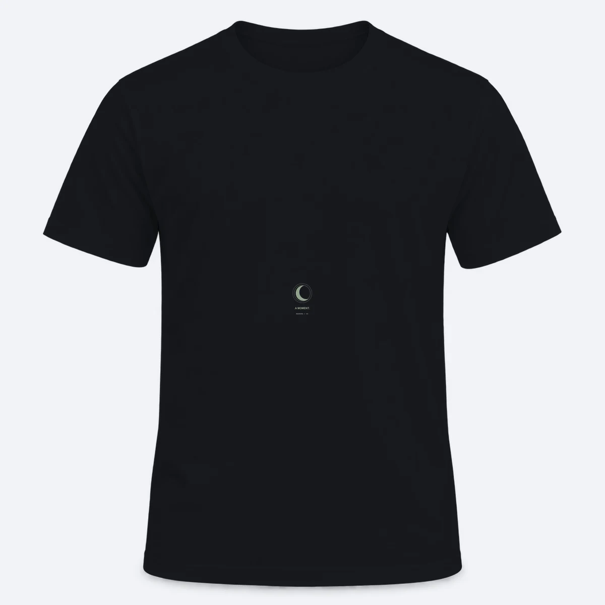 Memory in Colour men's oversized black graphic T-shirt, front view